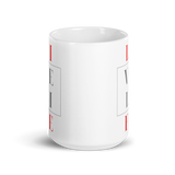 Live Life White glossy mug - 15 oz